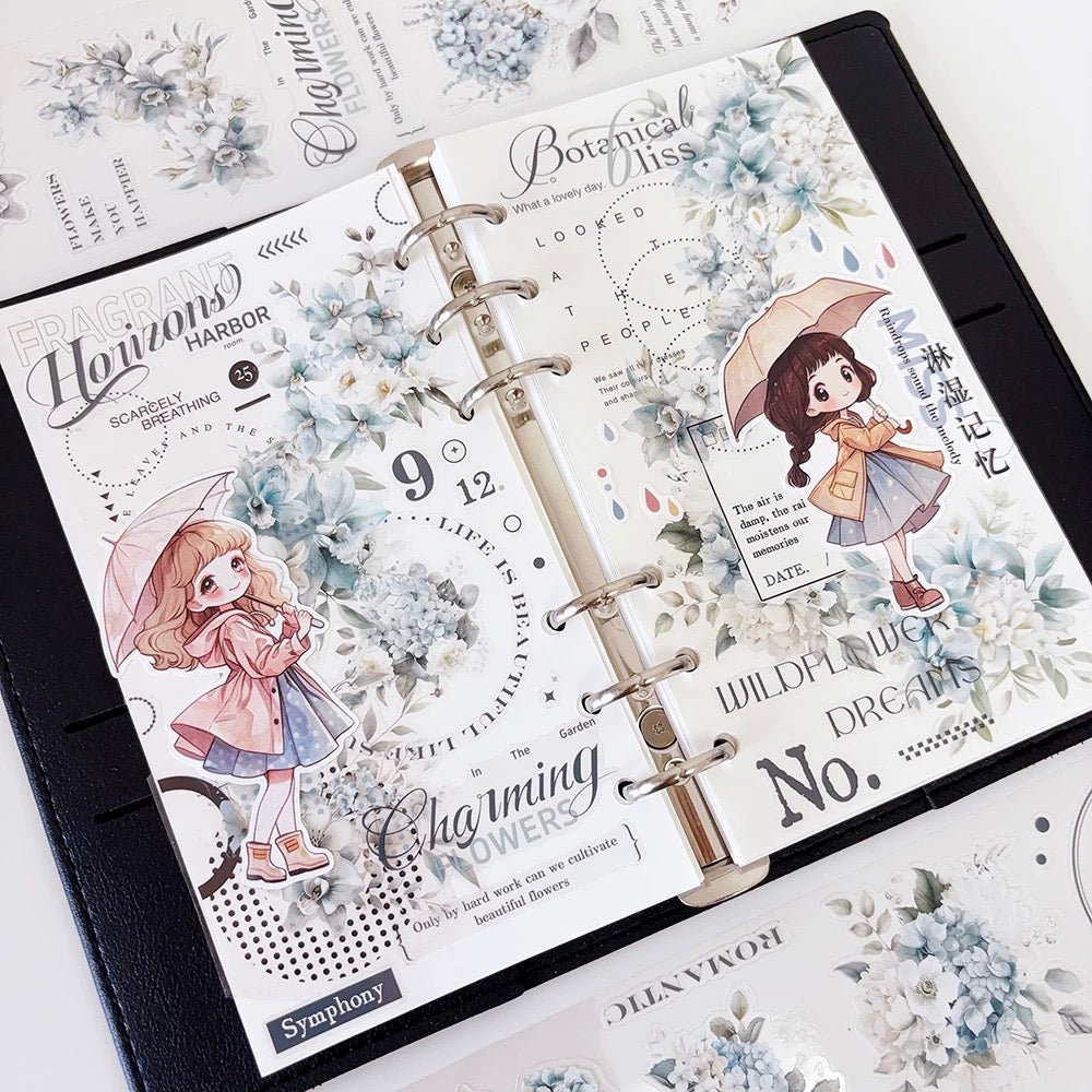 Simple Journal | Light Blue Floral Quotes