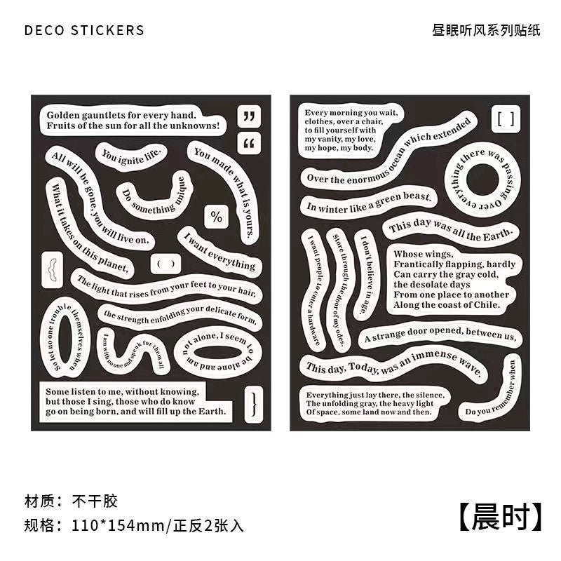 Papermore|words stickers(4 styles)