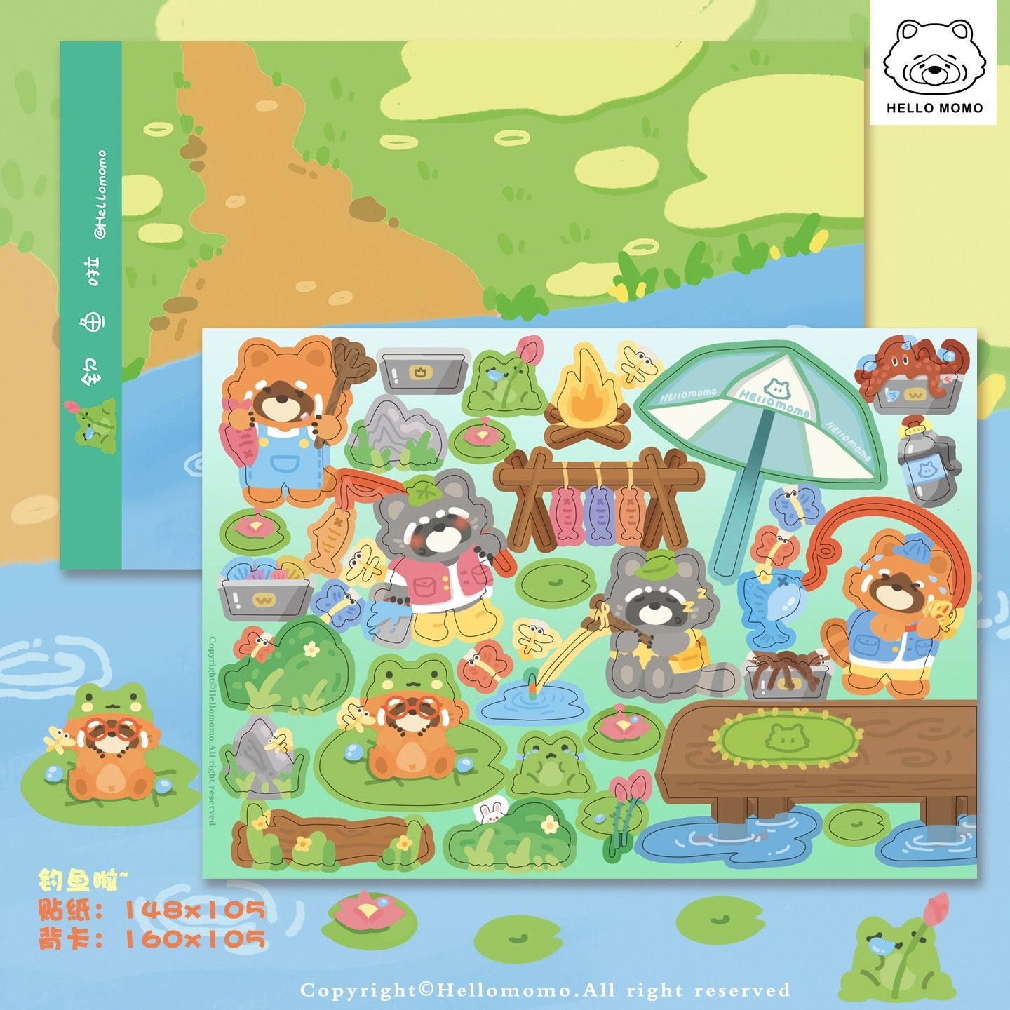 Hellomomo|Scenery Sticker Collections
