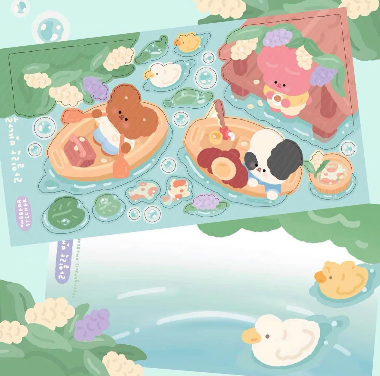 Omebear｜造景貼紙合集（1）