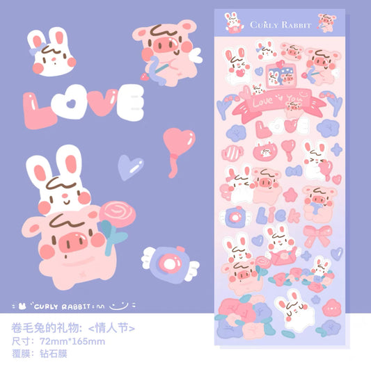 Curly rabbit | Valentines