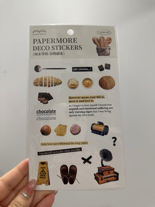 Papermore｜Deco Stickers 週末等待