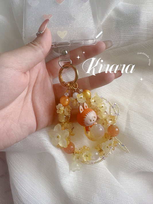 Handmade Beaded Phone Charm – Labubu Edition