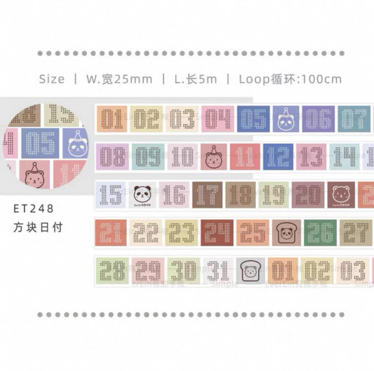 EverEin｜Square date label