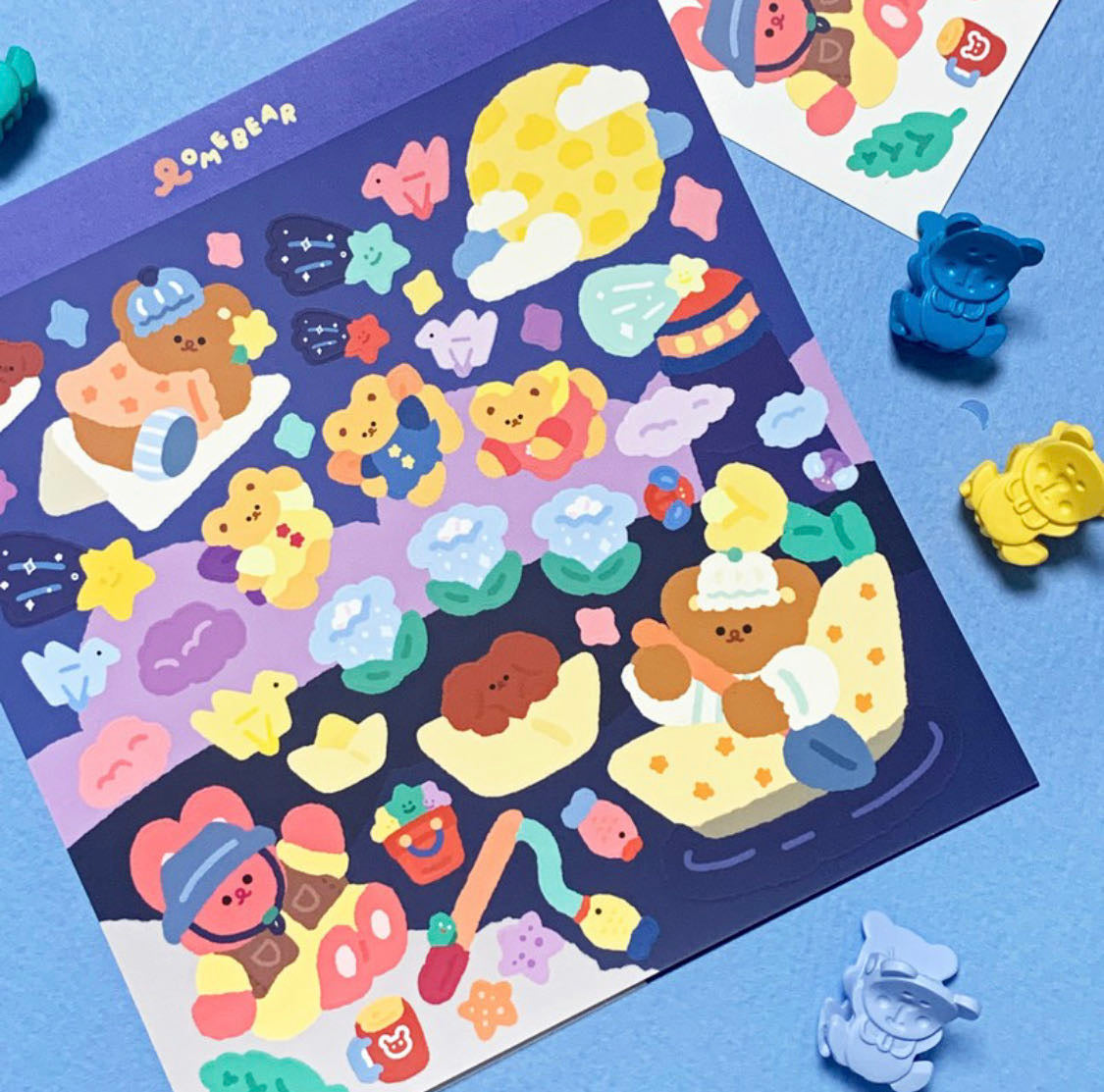 Omebear｜造景貼紙合集（1）