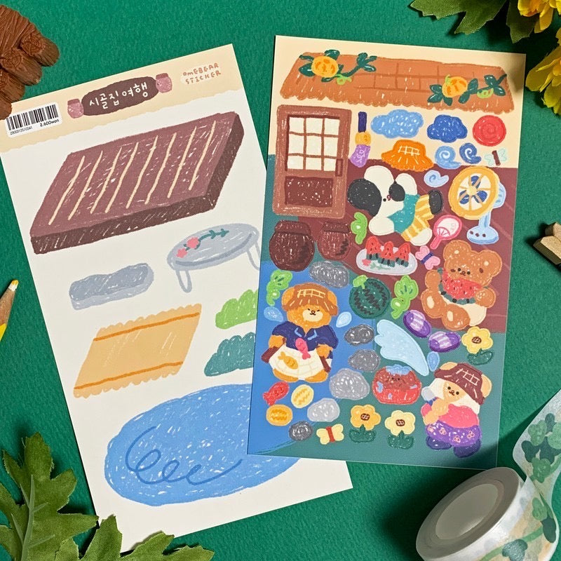 Omebear｜造景貼紙合集（2）