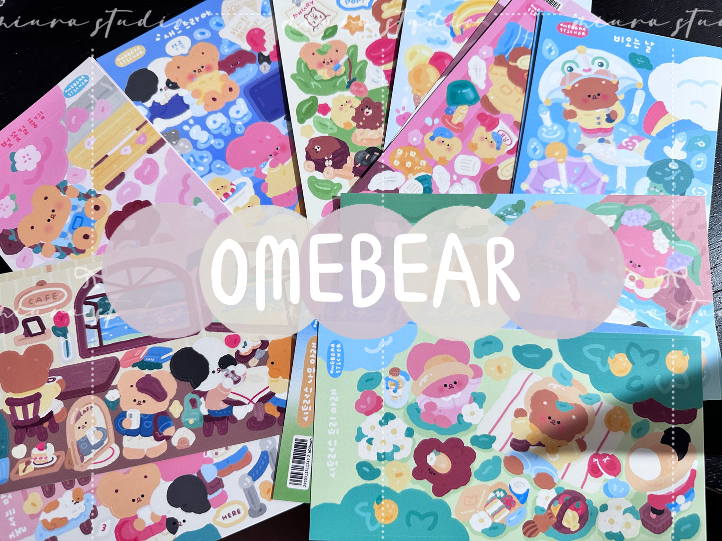 Omebear｜造景貼紙合集（1）
