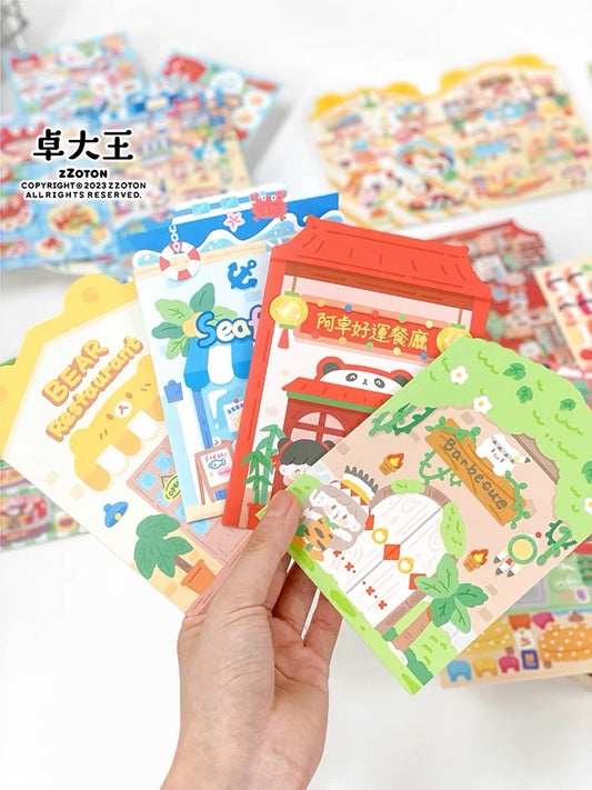 卓大王｜美食小店場景貼紙