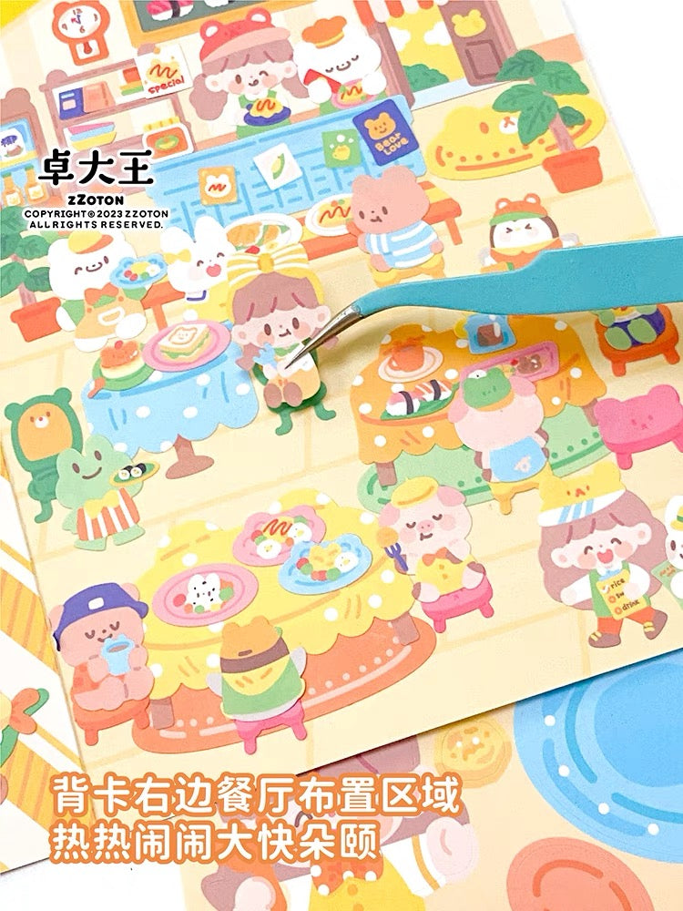 卓大王｜美食小店場景貼紙