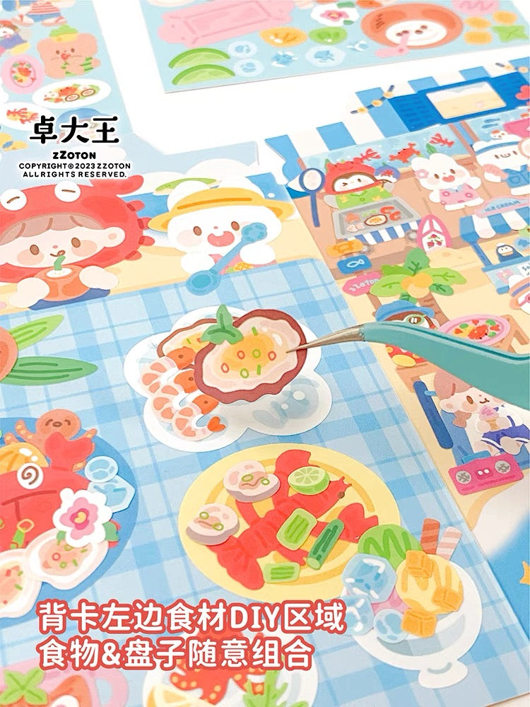卓大王｜美食小店場景貼紙