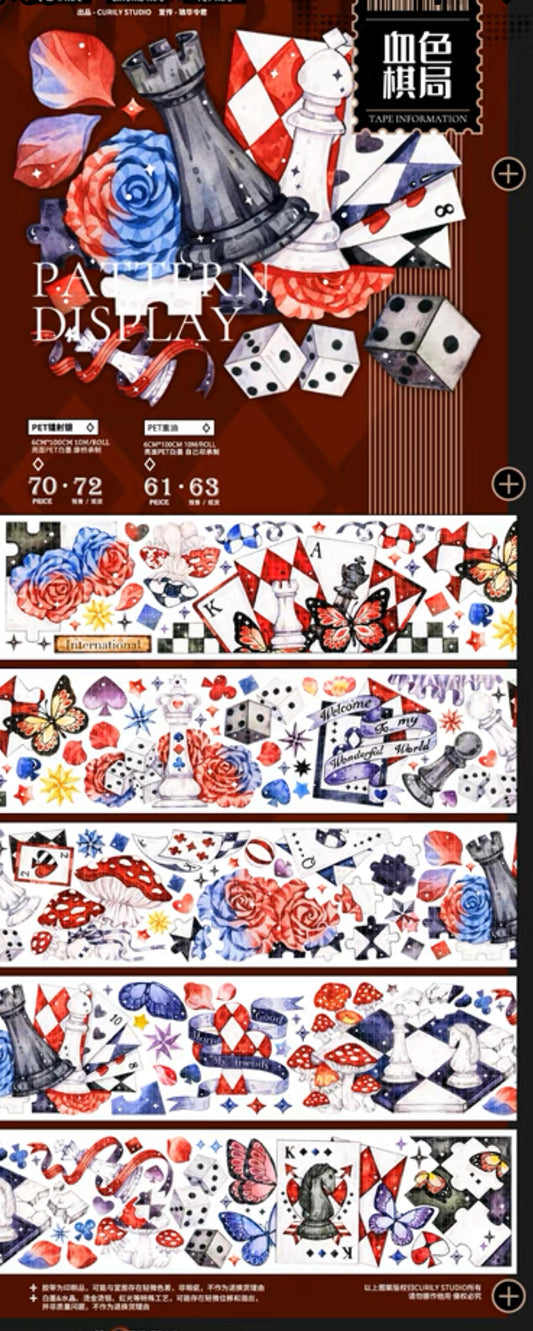 Curily Studio | Crimson Chessboard